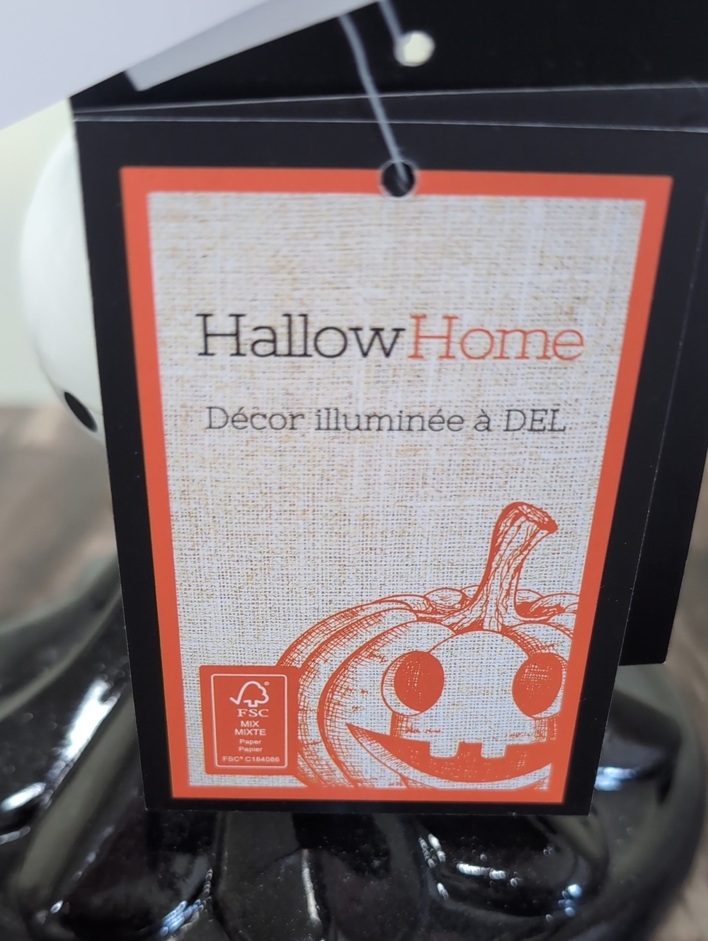 Hallow Home Whimsically Spooky LED Light Up Pumpkin On Pedestal Figurine 🎃 - Picture 10 of 13